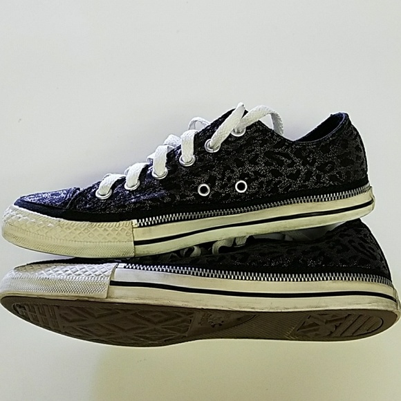 CONVERSE ALL STAR BLACK LEOPARD SPOTS - Picture 3 of 8